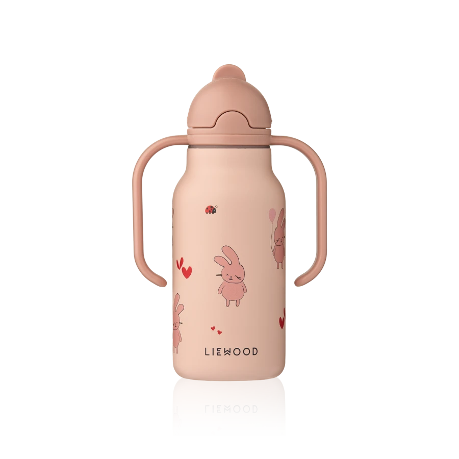 Butelka ze stali nierdzewnej Kimmie, 250ml - Wild child, Rosey / Liewood