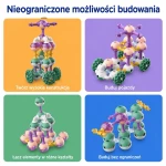 Magnetyczne klocki konstrukcyjne 3D - Cosmic Soft, 55 elementów / KUB Planet