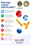 Magnetyczne klocki konstrukcyjne 3D - Education Pack, 70 elementów / KUB Planet