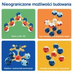 Magnetyczne klocki konstrukcyjne 3D - Education Pack, 70 elementów / KUB Planet