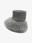 Buciki 100% wełny merino - Medium Grey Melange / HUTTEliHUT