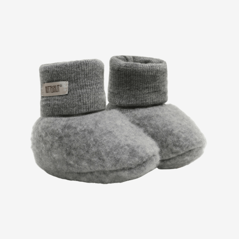 Buciki 100% wełny merino - Medium Grey Melange / HUTTEliHUT