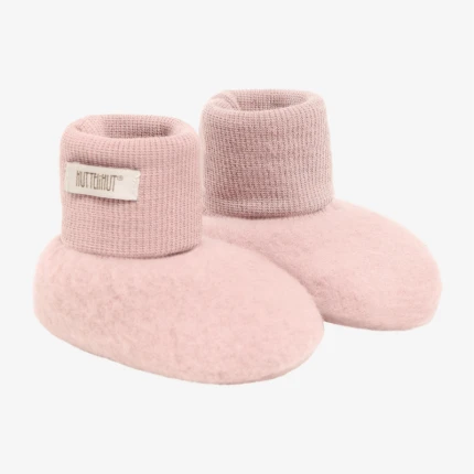 Buciki 100% wełny merino - Woodrose / HUTTEliHUT