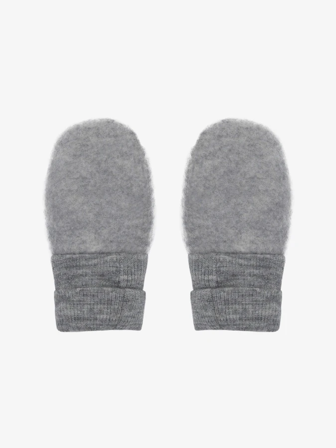 Rękawiczki 100% wełny merino - Medium Grey Melange / HUTTELiHUT