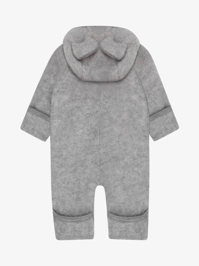 Kombinezon 100% wełny merino - Medium Grey Melange / HUTTEliHUT