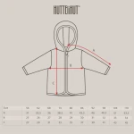 Kurtka 100% wełny merino - Woodrose / HUTTEliHUT