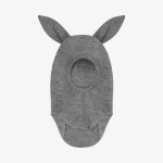 Kominiarka z uszkami królika w prążek - Medium Grey Melange / HUTTEliHUT