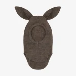 Kominiarka z uszkami królika w prążek - Brown Melange / HUTTEliHUT