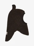 Kominiarka z uszkami misia - Dark Brown Melange / HUTTEliHUT