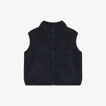 Dziecięca kamizelka 100% wełny merino - Navy Melange / HUTTEliHUT