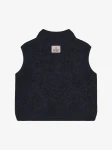 Dziecięca kamizelka 100% wełny merino - Navy Melange / HUTTEliHUT