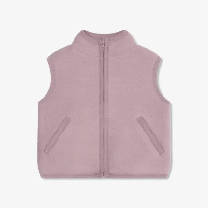 Dziecięca kamizelka 100% wełny merino - Woodrose / HUTTEliHUT