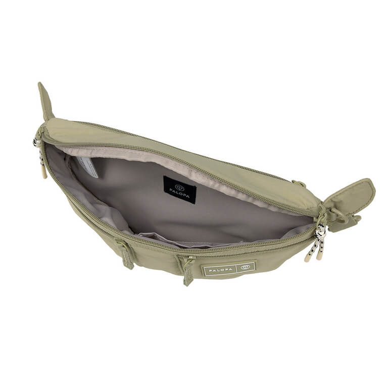 Torebka nerka na smakołyki dla psa Emma crinkled nylon - pale olive / Palopa