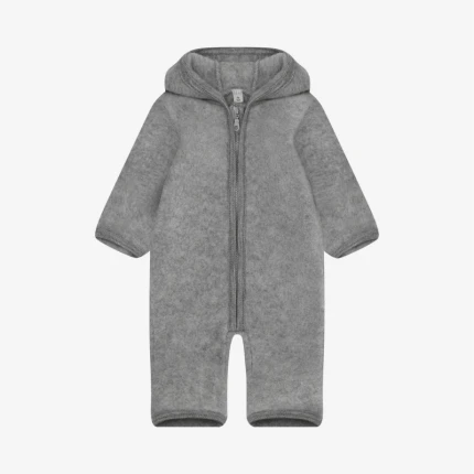 Kombinezon 100% wełny merino - Medium Grey Melange / HUTTEliHUT
