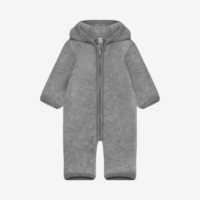 Kombinezon 100% wełny merino - Medium Grey Melange / HUTTEliHUT
