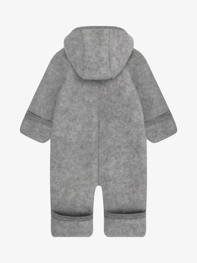 Kombinezon 100% wełny merino - Medium Grey Melange / HUTTEliHUT