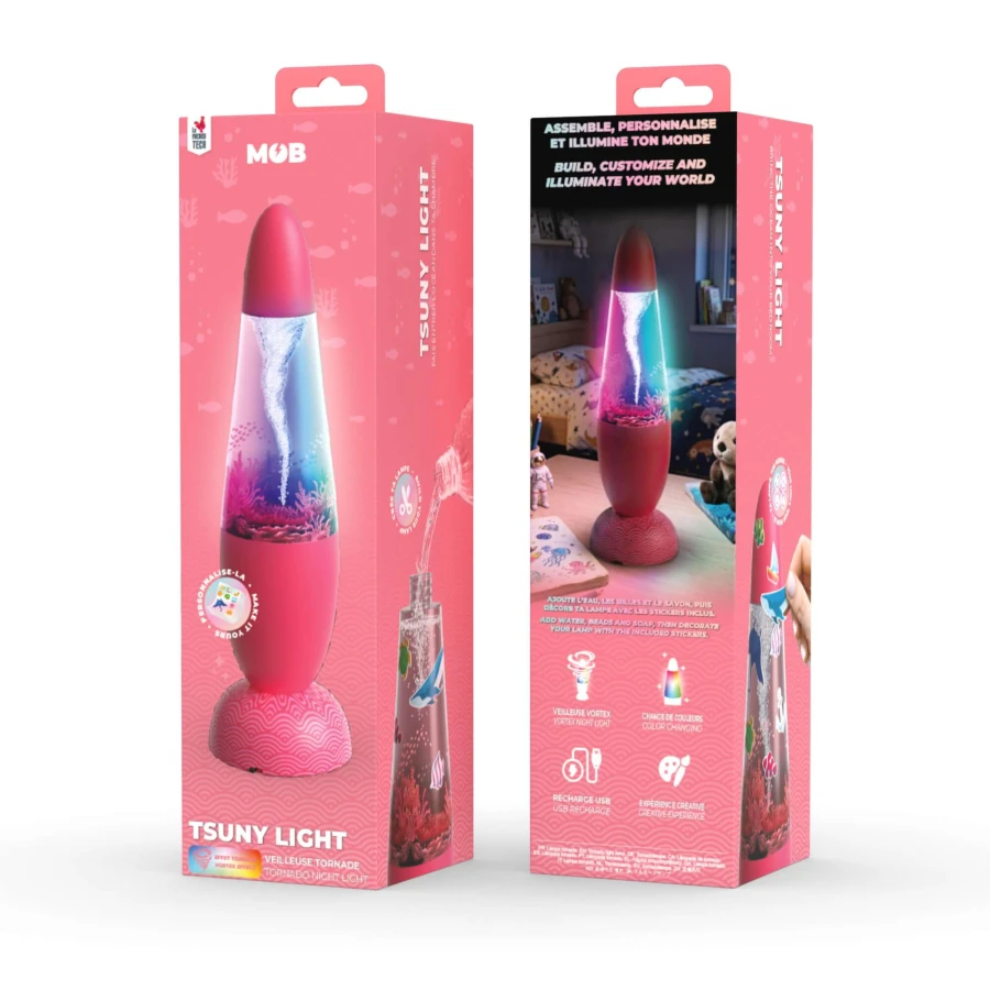 Lampka Tornado Tsuny Light MOB - koralowa / MOB