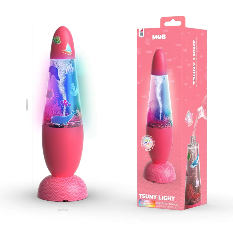 Lampka Tornado Tsuny Light MOB - koralowa / MOB