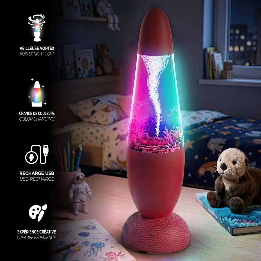 Lampka Tornado Tsuny Light MOB - koralowa / MOB