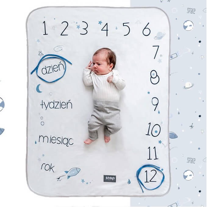 Foto-Kocyk POWDER BLUE / Snap the moment