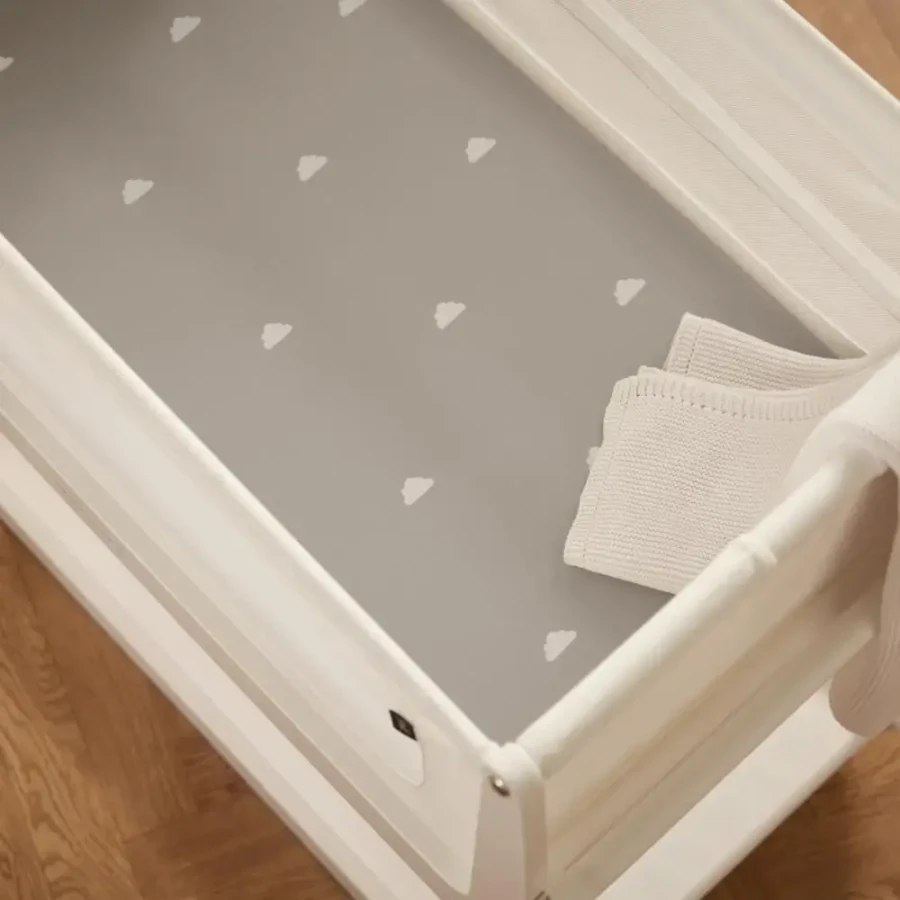 Zestaw 2 prześcieradeł do łóżeczka dziecięcego SnuzPod - grey, cloud / Snuz