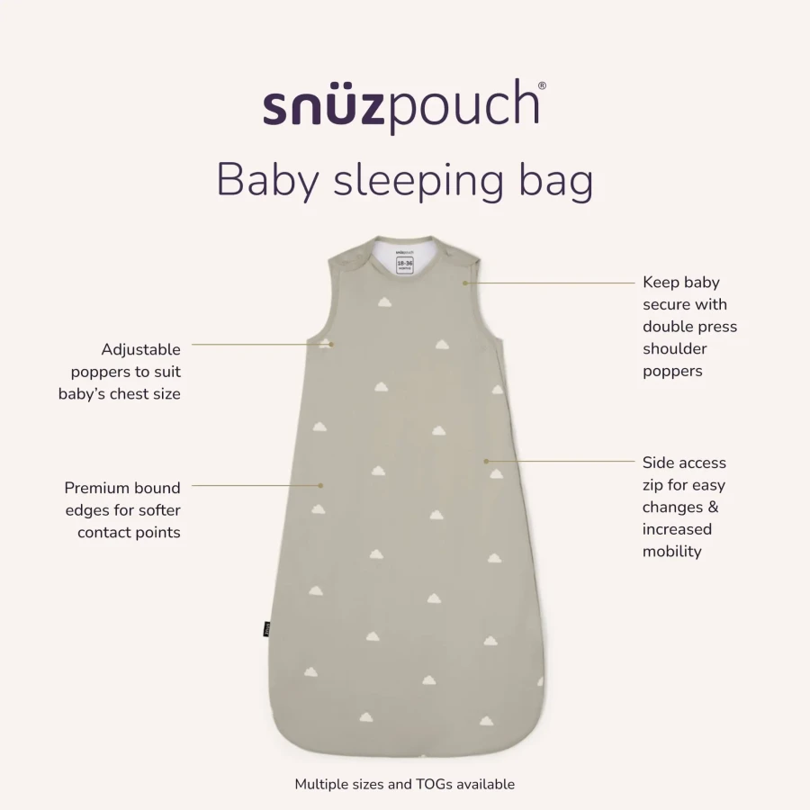 Śpiworek SnuzPouch - Grey, Cloud / Snuz