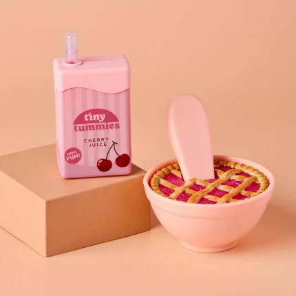 Zestaw Wiśniowy Piknik Tiny Tummies - Soczek i Ciasto / Tiny Harlow