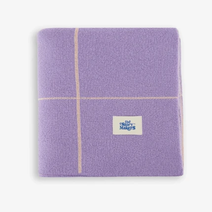 Koc merino 80 x 105 cm - lawenda / The Story Makers