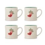 Zestaw kubków z kamionki Kenai - Green / Bloomingville Mini