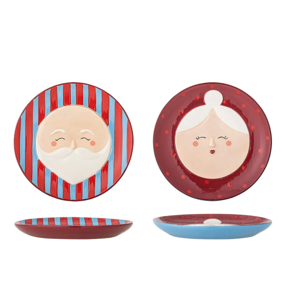Zestaw talerzy Granny - Red / Bloomingville Mini