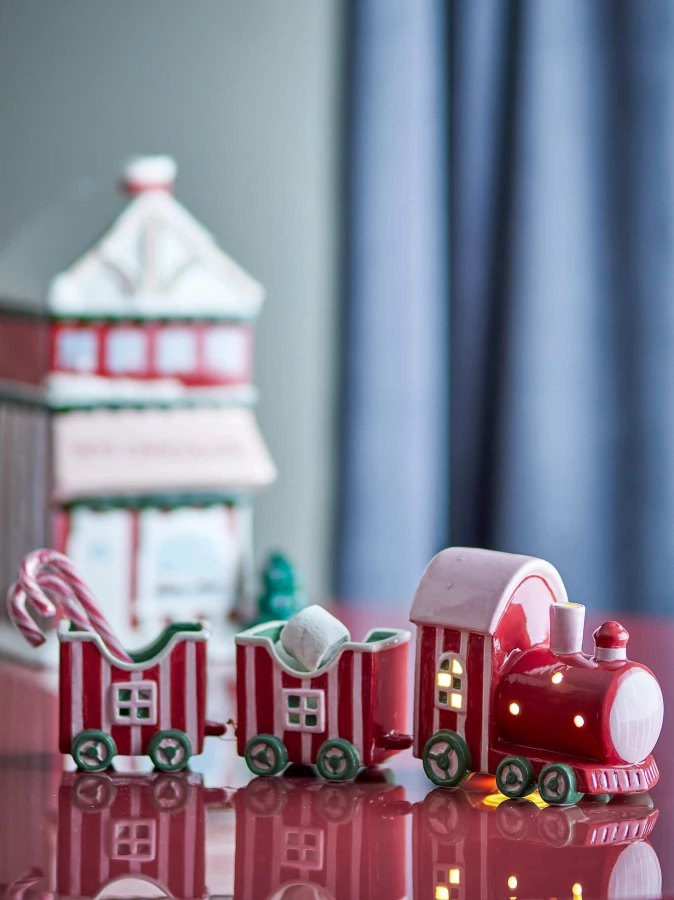 Świąteczny pociąg ceramiczny Gloria / Bloomingville Mini