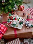 Zawieszki na choinkę Myszki Peo - Green / Bloomingville Mini