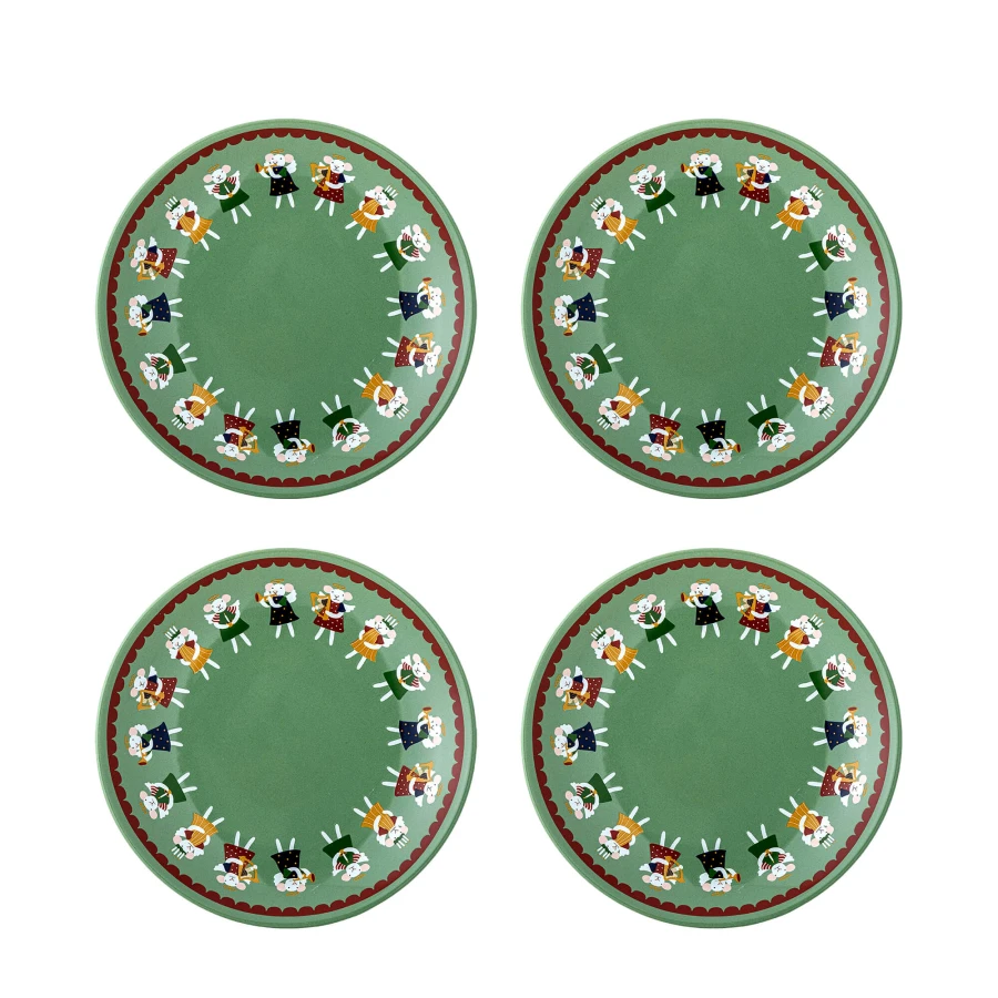 Zestaw talerzy Peo - Green / Bloomingville Mini
