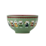 Miseczki dziecięce z kamionki Peo, 4szt. - Green / Bloomingville Mini