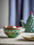 Miseczki dziecięce z kamionki Peo, 4szt. - Green / Bloomingville Mini