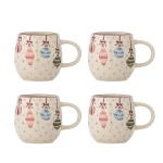 Zestaw kubków z kamionki Ornamentia - Multi / Bloomingville Mini