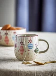 Zestaw kubków z kamionki Ornamentia - Multi / Bloomingville Mini