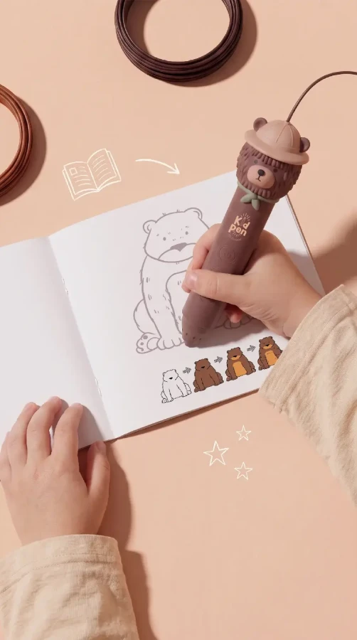 Długopis 3D KidPen Creator - Bear / Kidinex