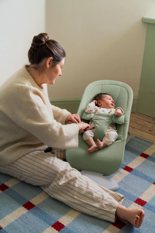 BABYBJORN - leżaczek BEGIN WOVEN, jasnozielony