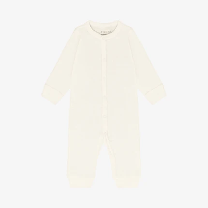 Rampers z 100% wełny merino - Antique White / Fixoni
