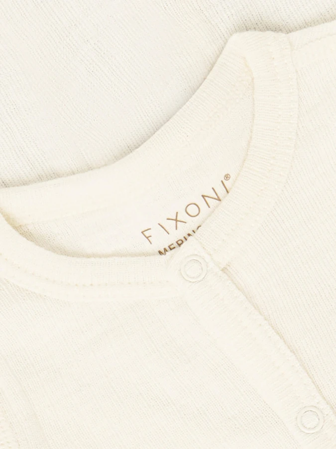 Rampers z 100% wełny merino - Antique White / Fixoni