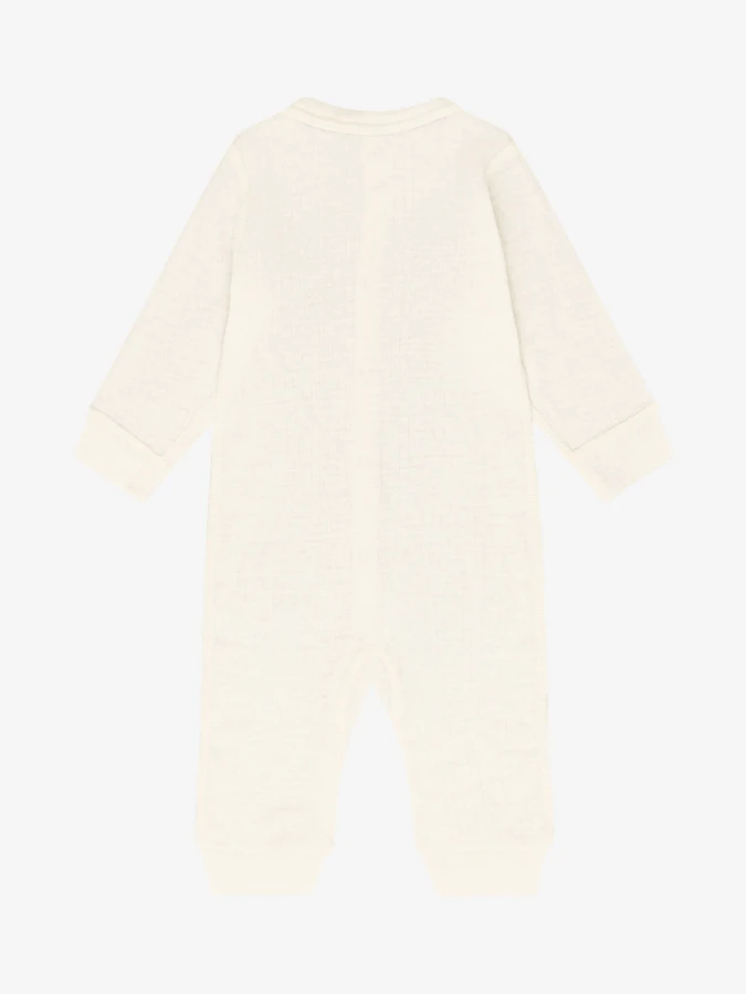 Rampers z 100% wełny merino - Antique White / Fixoni