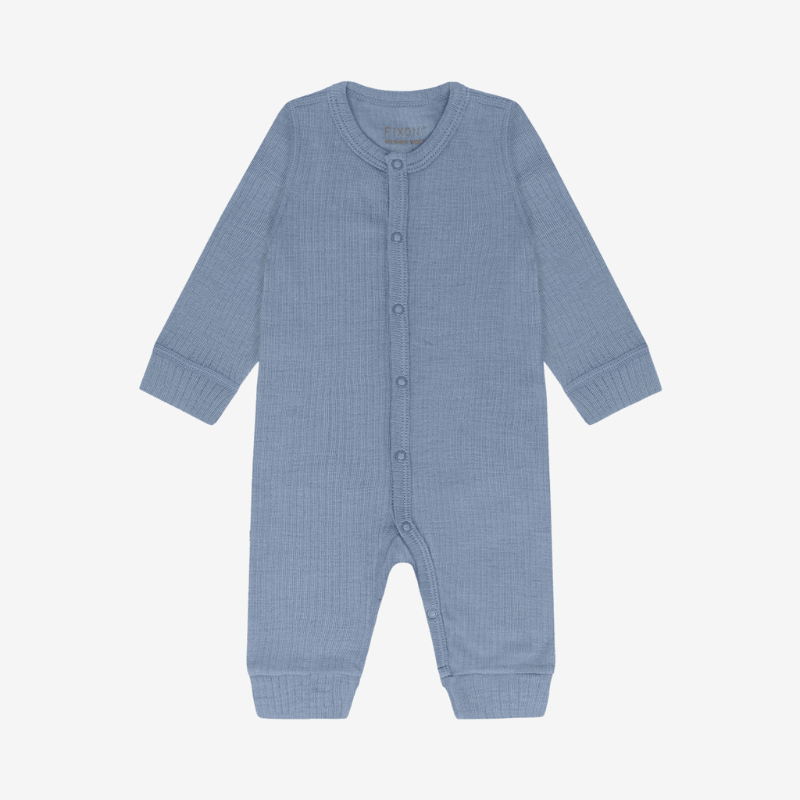 Rampers z 100% wełny merino - Windward Blue / Fixoni