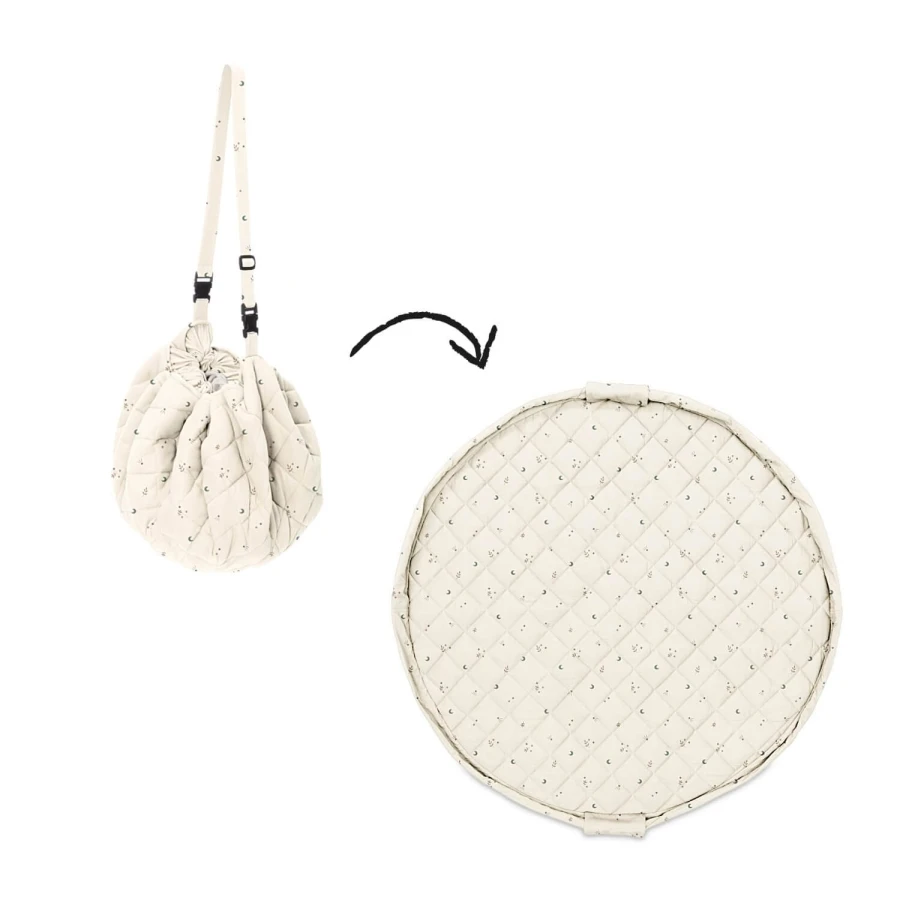 Mata i Worek na Zabawki NOOMAD Soft 3w1 Organic - Moon / Play&Go