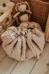 Mata i Worek na Zabawki NOOMAD Soft 3w1 Organic - Stripes Brown / Play&Go