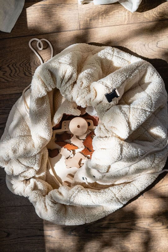Mata i Worek na Zabawki NOOMAD Soft 3w1 Teddy - Oat / Play&Go