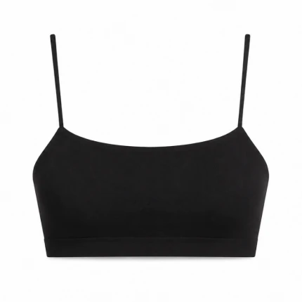 Nieprzemakalny biustonosz do karmienia piersią top bra dropless. czarny / dropless.