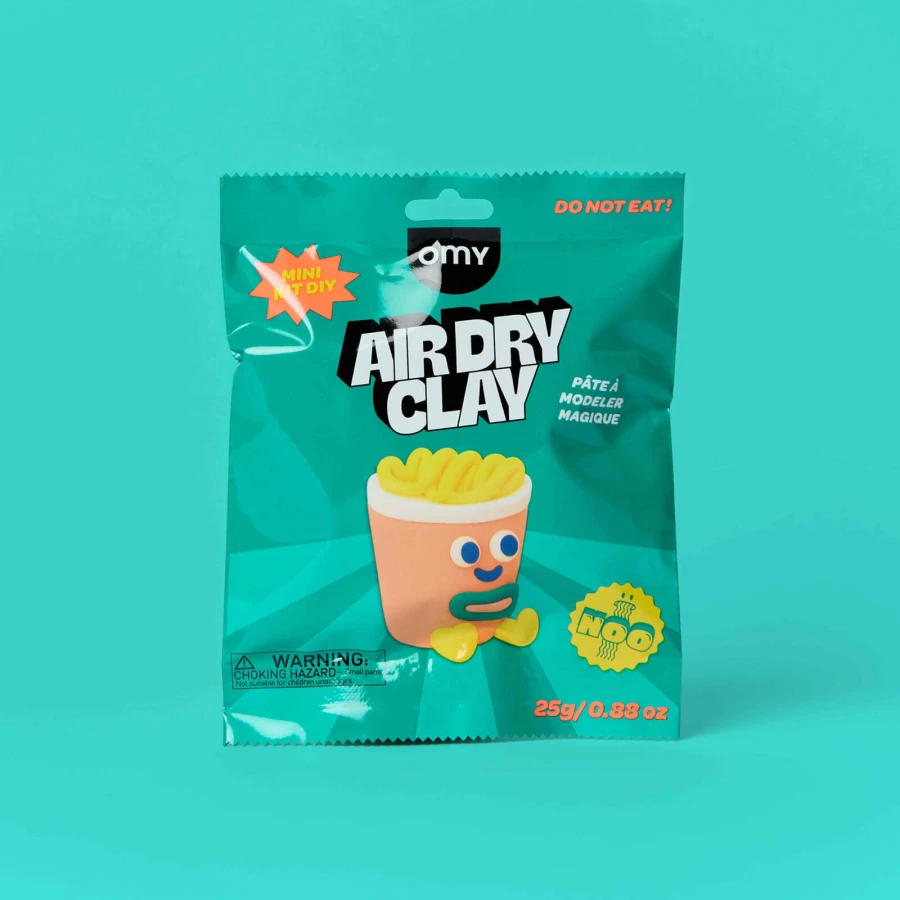 Zestaw kreatywny z masą samoutwardzalną AIR CLAY - Noo / OMY