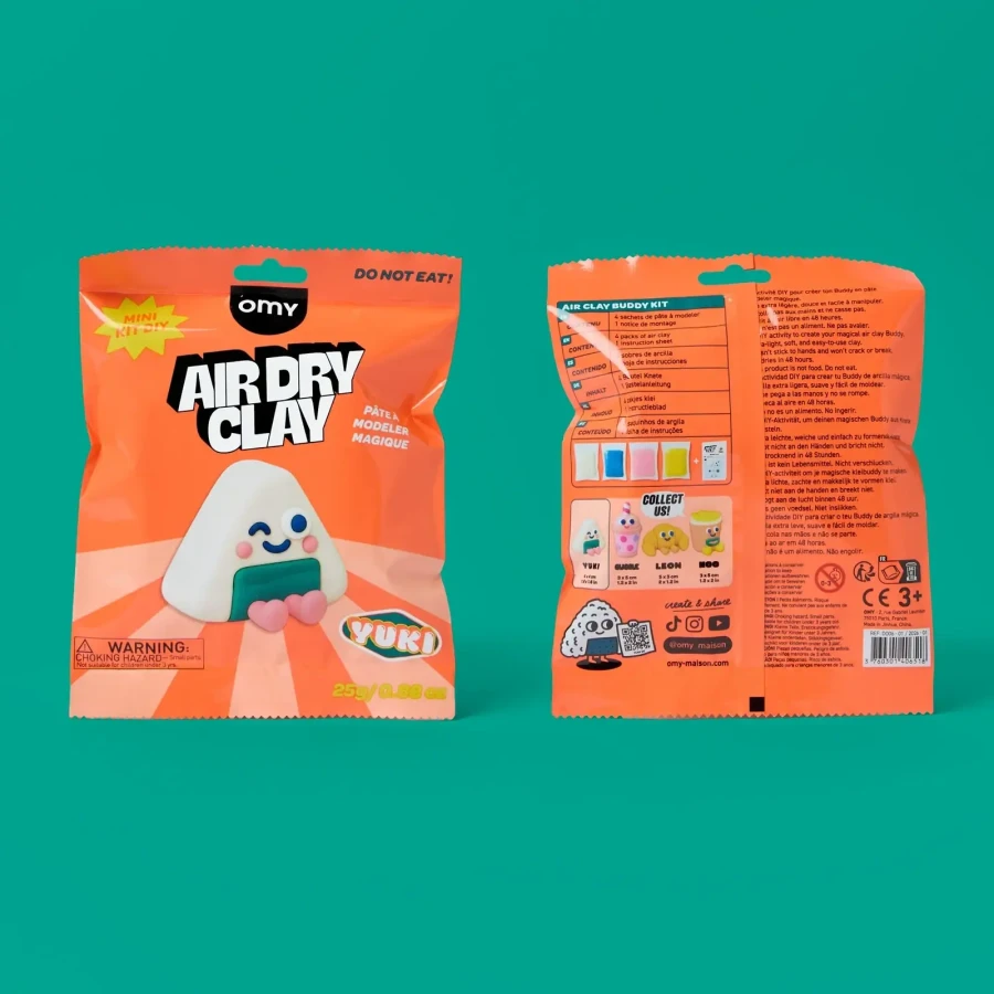 Zestaw kreatywny z masą samoutwardzalną AIR CLAY - Yuki / OMY