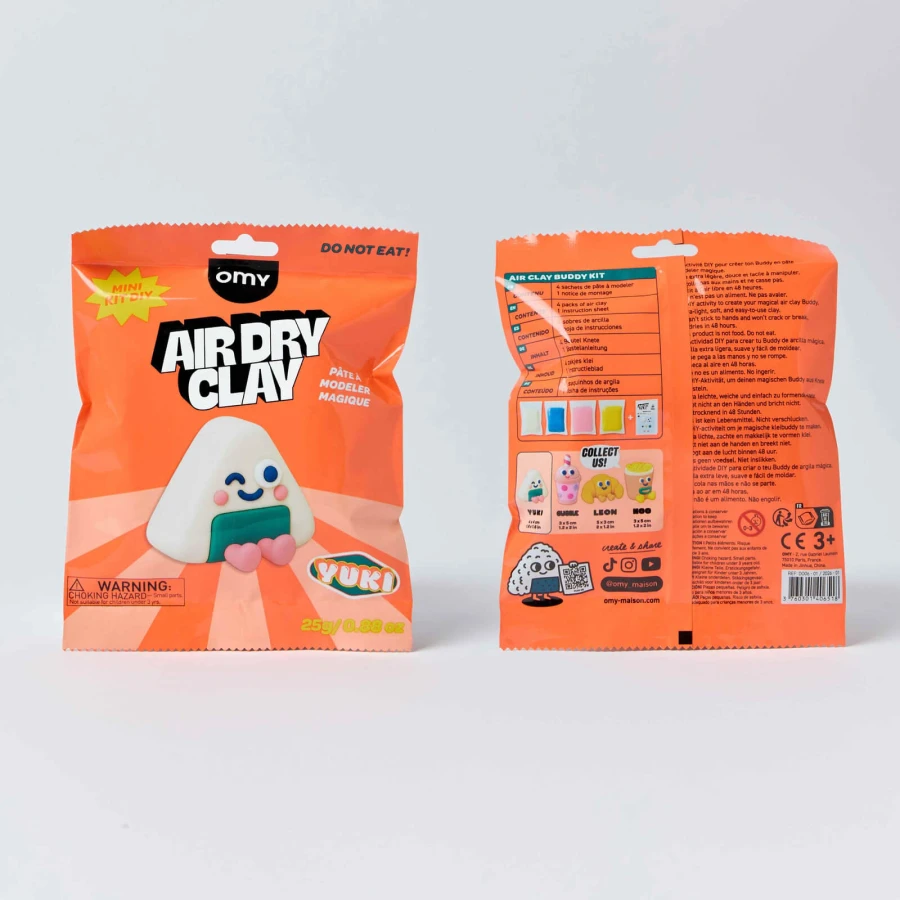 Zestaw kreatywny z masą samoutwardzalną AIR CLAY - Yuki / OMY